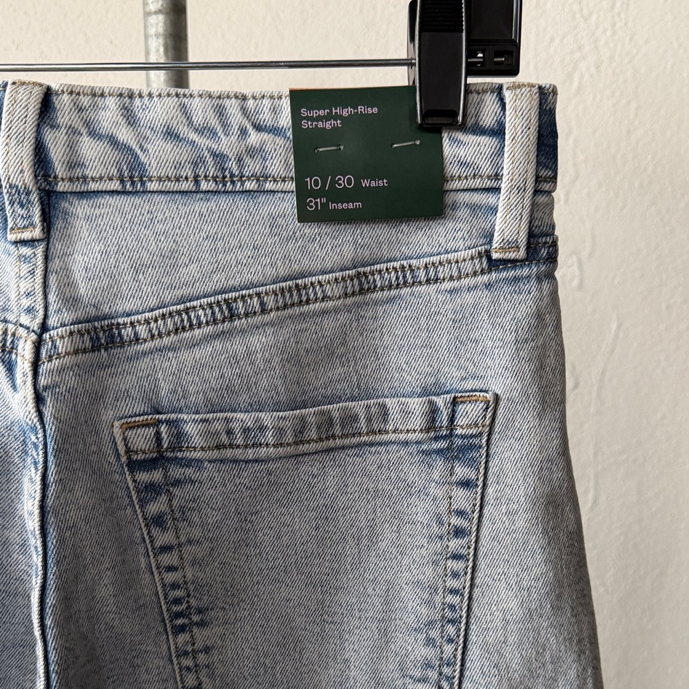 NWT Wild Fable Super High Rise Straight Size 10